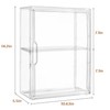 Acrylic Display Case with Movable Dividers, Clear Figure Display Cases