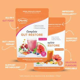 Morlife Complete Gut Restore Berry Melon 200g