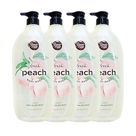 Aekyung 애경 샤워메이트 프레시 복숭아 바디워시 1.2kg 4개 샤워 Aekyung Shower Mate Fresh Peach Body Wash 1.2kg 4ea Shower