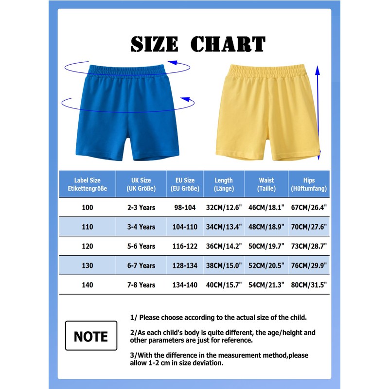 NATUST Boys' 3 Pack Summer Shorts, Set04
