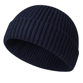 Hebenie Beanie Hats for Men - Winter Hat Thermal Knitted Trawler Beanie Hat Classic Cuffed Warm Hat Gifts for Men Outdoor
