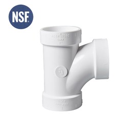 Rainbow Dream 3 Inch DWV PVC Tee Pipe Fitting Adapter - 1pc, White