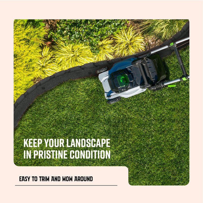 Playsafer L-Shaped Flexible Rubber Castle Edger for Lawns Landscaping and