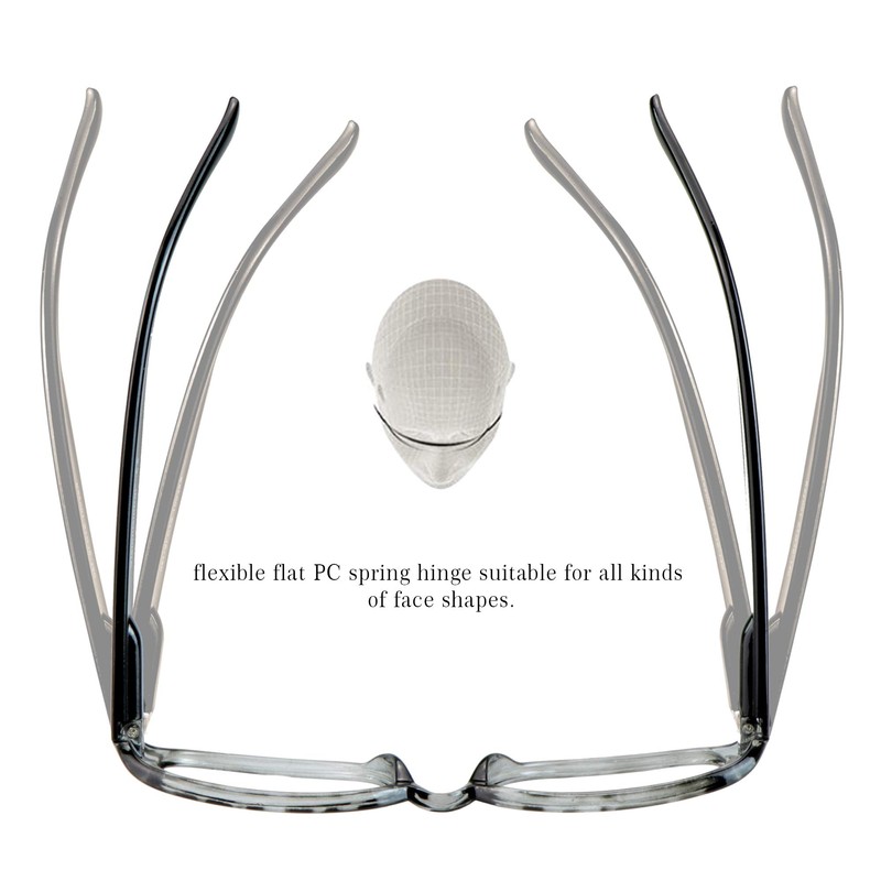 LifeArt 4 Pairs Reading Glasses, Blue Light Blocking Glasses, Computer