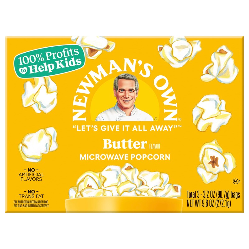 Newman's Own Microwave Popcorn - Butter | Kosher | Made
