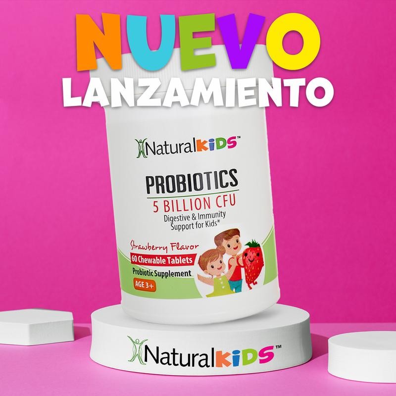 NaturalKids PROBIOTICS Chewable Tablets 5 Billion CFUs per Serving |