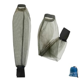 South to East Premium Mosquito Sleeves for Insect, 2 Pack, Fly & Bug Protection | No-See-Um Net for Camping, Hiking, Fishing, Gardening, Safari, Arm Nettng for Adults, 1 Carrybag