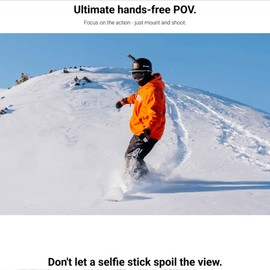 Action Camera Snow Bundle -Complete Snow Kit for Insta360 X4/X3/X2/X | for Insta360 ACE/ACE PRO/ONE R/RS/GO 3//3S/GO 2, DJI OSMO Action 4/3/2 and GoPro 12/11/10/9/MAX (Snow Bundle only)