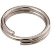 Nissa Chain P-835 Stainless Steel Double Ring, 0.4 x 3.9