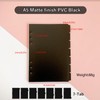 DY.2ten Black Folder Dividers A5 6 Holes 7 Sheets Plastic