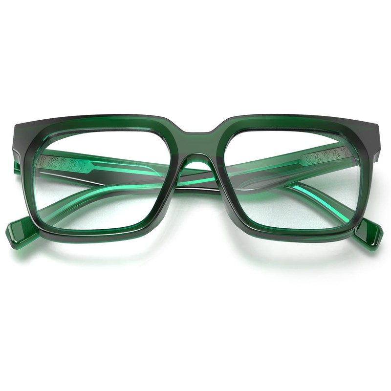 VISOONE 2 Pack Rectangle TR90 Blue Light Blocking Glasses Computer