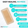 MedVanceTM Silicone - Bordered Silicone Adhesive Foam Dressing Size 4”X8”