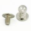 50 Sets 5mm 1/4" Head Button Brass Stud Screwback Screw
