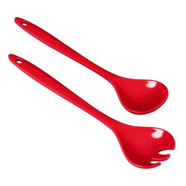 KUHN RIKON 24293 Salad Servers (Red/Dark Red), Plastic, 28 x 6.5 x 2 cm