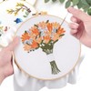 WZHHDM Embroidery Kit, 2PCS Embroidery Starter Kits, DIY Cross Stitch
