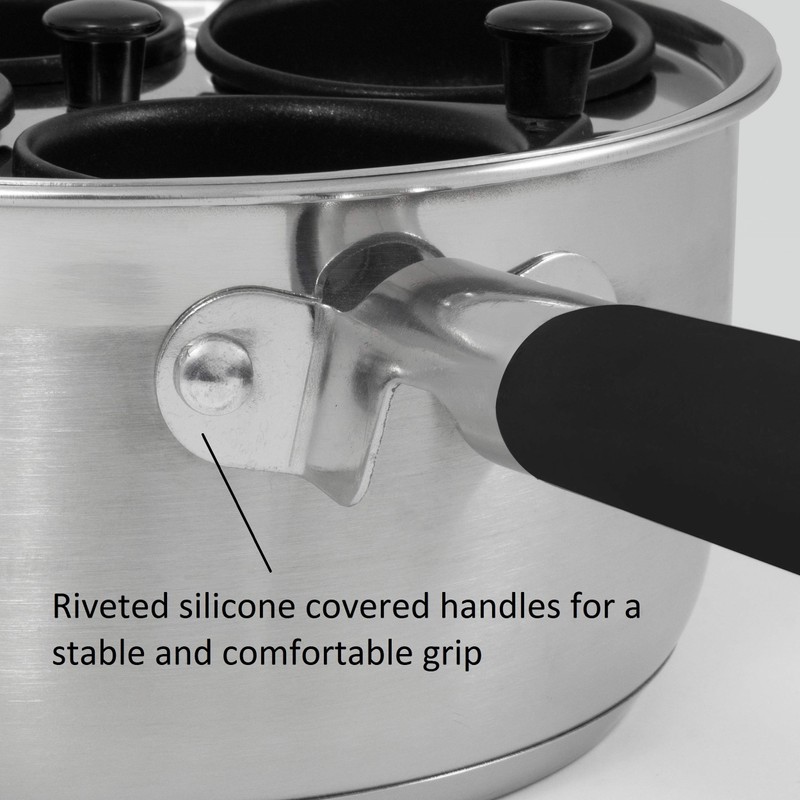 ExcelSteel Silicone Spatula Gift, Easy Use Stove Top Breakfast Brunch