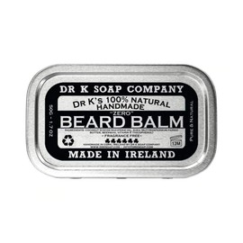 Dr K Soap Company Beard Balm – Zero – Fragrance Neutral – 50 g Balm for Beard Care – 100% Natural Ingredients
