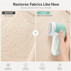 Electric Fabric Shaver for Clothes & Home Textiles – Portable Lint and Fuzz Remover for Sweaters, Coats & Sofas