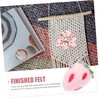 DOITOOL 10pcs Cute Felt Strawberry Crafts Hairband Decor for Home