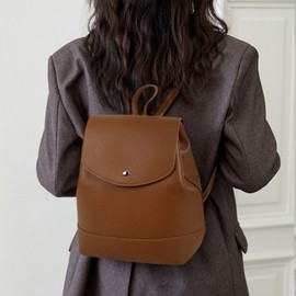 Dragon bag backpack women's pretty going out bag bag leather classic bag simple daily Suit look brown/FREE