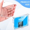 Xuhal Acrylic Business Card Frame 2.5 x 3.5 inch Clear