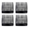 BOXOB 4pcs French Side Comb, Black Small French Twist Hair