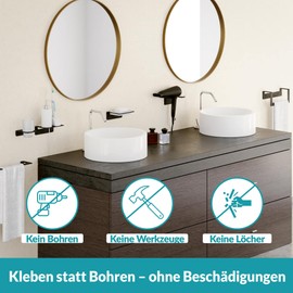 White Stone Bathroom Shelf