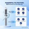 Membrane Solutions Replacement UF Filter for C3 Filtered Water Bottle,