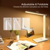 White crown LED Desk Lamp with 15W Wireless Charger &