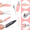 Traceless Bangs Clips, Set of 12, Black, White, Pink, Securing