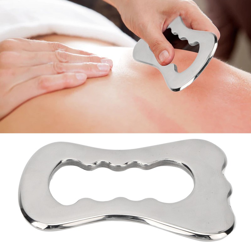 Stainless Steel Gua Sha Board Ergonomic Fatigue Soreness Relief Scraping