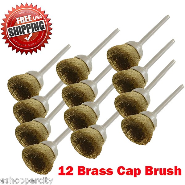 MTP (MultiToolPro) 12 Rotary Brass Cap Wire Brush Arbor for