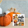 Fall Decor Hello Fall Wooden Sign Farmhouse Autumn Gnome Decorations