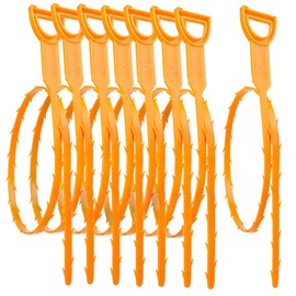 SUPDMZJ 8pcs 25 inch (about 64 cm) toilet and sewer drain cleaning tools for hair drain cleaning tools for shower kitchen sink bathtub bathroom toilet sewers.