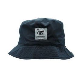Surf Monkey Recycled Bucket Hat Adult Waterproof Fishing Hat One Size Reversible, Navy/Grey