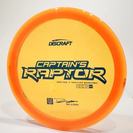 Discraft First Run Captain's Raptor (Special Z Line) Ulibarri Signature Model Orange 173-174 Grams