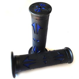 HTTMT XH4086- Universal Atvs & Pwc Rubber Comfort Grips Compatible With Quad Yamaha Bombardier Jet Ski Foreman Recon Rincon Brute Force Prairie Bruin Grizzly Kodiak(7/8 Inches Both Side)