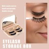 YiQiYi Cosmetic Case Empty Eyelashes Storage Case with Makeup Mirror