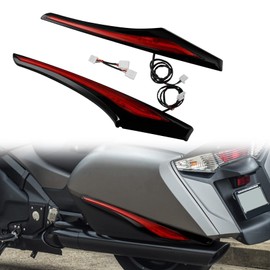 XMT-MOTO Saddlebag Accent Swoop LED Light Fit For Honda Goldwing 1800 2012-2017 F6B 2013-2017,Red Lens