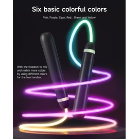 Comba luminosa LED para niños y adultos, comba ajustable y brillante para niños y niñas, comba luminosa y colorida para fitness y entrenamiento