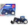 DCD New Holland T7.315 Tractor with Front Loader Blue and Black Diecast Model by Siku