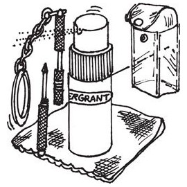 Eyeglass Repair Kit with Cleaning Fluid, Microfiber Cloth, and a Key Chain Screwdriver