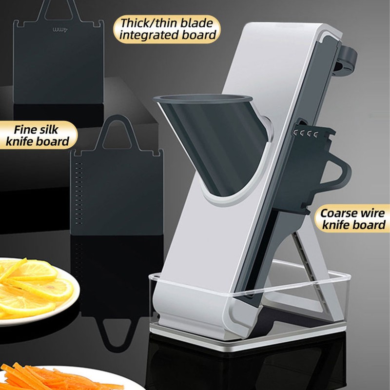 Handheld Vegetable Cutter Rotating Manual Kitchen Lemon Potato Grater Chopper