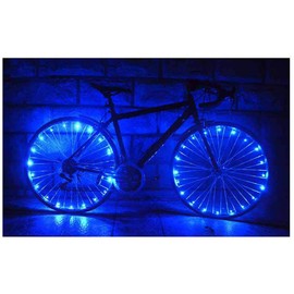 Boolavard Waterproof Cycling Wheel Light 20 LED Bike 2.2m String Wire Spoke Bicycle Tire Lamp Night Warning Safety Flash Light for Bicycle