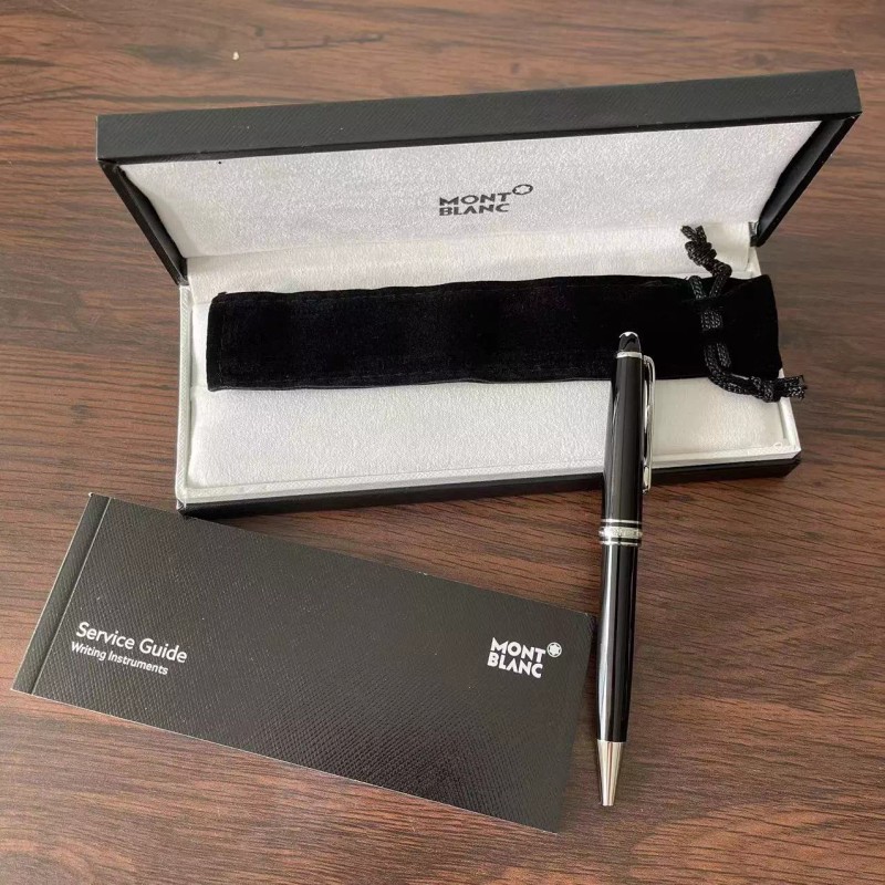 Montblanc Platinum Finish Meisterstuck Classique Luxury Ballpoint Pen 164 -