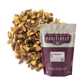 Organic Positively Botanicals Company, Licorice Root, Loose Leaf Botanical, 16 Ounce