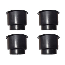 Reliable Aftermarket Parts Our Name Says It All Four Jumbo Black Plastic Cup-Holder Inserts Made for Boats RVs Campers Trucks Decks and More