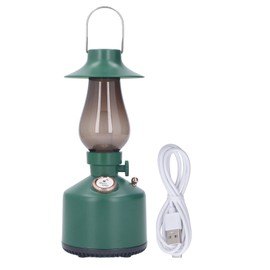 Hanging Hand Lantern Bluetooth Music with 1200MAH Battery Retro Camping Lights for Garden Outdoor Green