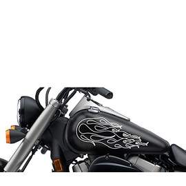 FGD Motorcycle Ghost Flames Gas Tank Flame Decal Sticker Set 13"x5.5"