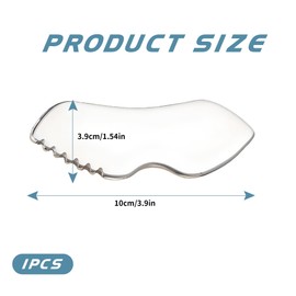 1 Pc Gua Sha Myofascial Massage Board Guasha Skin for Jawline Sculpting and Puffiness Reducing Stainless Steel Gua Sha for Cellulite and Toning Stone for Face Eyes Neck and Body